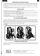 Preview for 93 page of Dea LIVI N Series Operating Instructions And Warnings