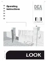 Dea LOOK Operating Instructions Manual preview