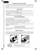 Preview for 14 page of Dea LOOK Operating Instructions Manual