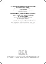 Preview for 228 page of Dea NET230N Operating Instructions And Warnings