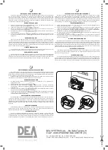 Предварительный просмотр 138 страницы Dea REV Operating Instructions And Warnings