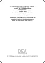 Предварительный просмотр 140 страницы Dea REV Operating Instructions And Warnings