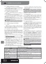 Предварительный просмотр 6 страницы Dea Spazio 702 S Operating Instructions And Warnings