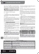 Предварительный просмотр 14 страницы Dea Spazio 702 S Operating Instructions And Warnings