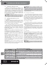 Предварительный просмотр 42 страницы Dea Spazio 702 S Operating Instructions And Warnings