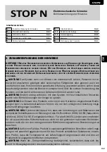 Preview for 33 page of Dea STOP24NET/N/L-F Operating Instructions And Warnings