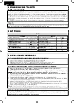 Preview for 4 page of Dea TEO 700 Operating Instructions Manual