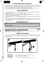 Preview for 75 page of Dea TEO 700 Operating Instructions Manual