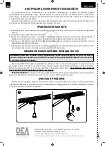 Preview for 78 page of Dea TEO 700 Operating Instructions Manual