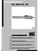 Preview for 1 page of Dea WING 302 Series Instruction Manual For Use & Maintenance