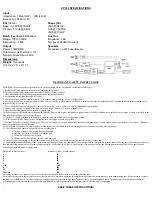 Предварительный просмотр 4 страницы Dean CP100 Operating Manual