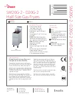 Dean D20G-2 Specification Sheet предпросмотр