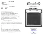 Dean DM30RC Quick Manual preview