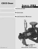 Preview for 1 page of Dean RWA 2096 Installation, Operation And Maintenance Manual