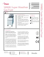 Dean SM80G Specification Sheet предпросмотр