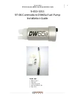 DeatschWerks DW65a Installation Manual preview