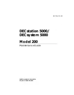 Preview for 1 page of DEC DECstation 5000 Model 100 Series Maintenance Manual