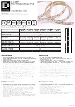 Preview for 3 page of DecaLED Flex 120 leds/m 24V 5mtr 4000K IP65 CRI 90 Quick Start Manual