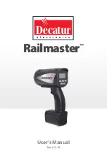 Decatur Electronics Railmaster User Manual preview