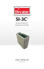 Preview for 1 page of Decatur Electronics SI-3C User Manual