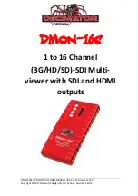 Decimator DMON-16S Manual предпросмотр