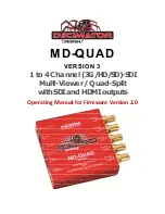 Предварительный просмотр 1 страницы Decimator MD-QUAD Operating Manual