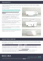 Preview for 2 page of decina FREESTANDING SPA BATH Installation  & Owners Manual