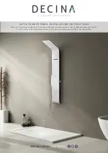 Preview for 1 page of decina SOFIA SHOWER PANEL Installation Instructions