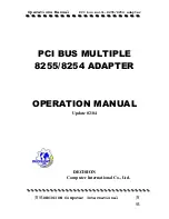 Decision Computer International 8254 Operation Manual preview