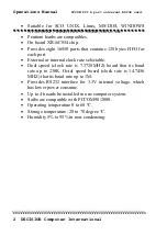 Preview for 4 page of Decision Computer International PCCOM Operation Manual