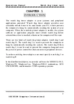 Preview for 2 page of Decision Computer International Watch dog 1 Operation Manual