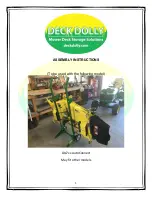 Предварительный просмотр 1 страницы DECK DOLLY AutoConnect JD 7 Series Assembly Instructions Manual