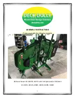 DECK DOLLY JD 1023E Assembly Instructions Manual предпросмотр