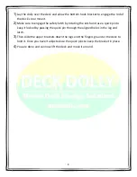 Предварительный просмотр 8 страницы DECK DOLLY JD 1023E Assembly Instructions Manual