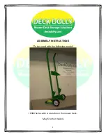 DECK DOLLY JD300 Series Assembly Instructions Manual предпросмотр