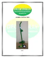 DECK DOLLY JD4 5 Series Assembly Instructions Manual preview