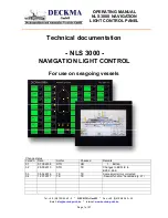 Deckma Hamburg NLS 3000 Technical Documentation Manual preview