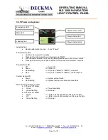 Предварительный просмотр 13 страницы Deckma Hamburg NLS 3000 Technical Documentation Manual