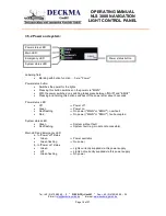 Предварительный просмотр 16 страницы Deckma Hamburg NLS 3000 Technical Documentation Manual