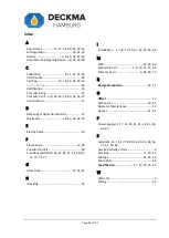 Предварительный просмотр 96 страницы Deckma Hamburg OMD-2008 Instruction Manual
