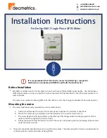 Decmetrics Emlite EMA1 Installation Instructions preview