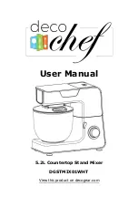 Deco Chef DGSTMIX01WHT User Manual preview