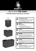 Decofire Milano DF102040 Assembly, Safety & Operating Instructions preview
