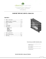 decoflame URBAN 104A Instruction Manual preview