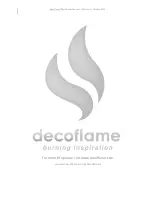 Preview for 12 page of decoflame World Series User Manual & Installation Manual