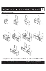 Preview for 2 page of Decolav JORDAN MODULAR 1666 Manual