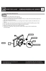 Preview for 8 page of Decolav JORDAN MODULAR 1666 Manual