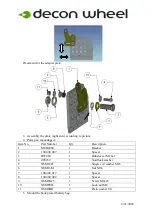 Предварительный просмотр 2 страницы Decon wheel Bellis MED3040 Assembly Instructions