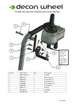 Предварительный просмотр 4 страницы Decon wheel Bellis MED3040 Assembly Instructions