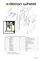 Preview for 2 page of Decon wheel MED3044 Assembly Instructions